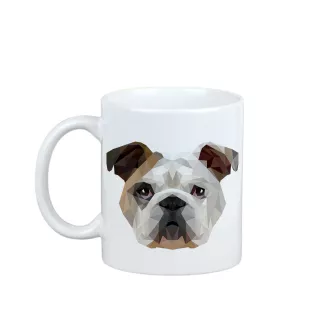 Bulldog, Englische Bulldogge - Becher mit einem Bild und dem Schriftzug geometrischer Hund Art-Dog