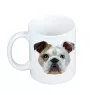 Bulldog, English Bulldog, British Bulldog - cup with a geometric dog image and the inscription Art-Dog