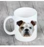 Bulldog, English Bulldog, British Bulldog - cup with a geometric dog image and the inscription Art-Dog