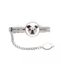 Bulldog, Englische Bulldogge - geometrische Krawattennadel mit Bild und Schriftzug von Art-Dog