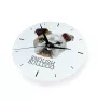 Bulldog, English Bulldog, British Bulldog - geometric wall clock with a picture and the brand name Art-Dog
