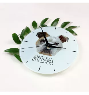 Buldog zegar geometryczny Art-Dog