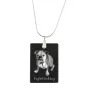 Bulldog, English Bulldog, British Bulldog - Crystal pendant with dog, silver necklace with photo, personalised pendant by Art-Dog brand