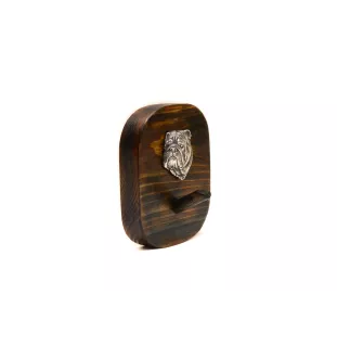 Bulldog, Englische Bulldogge II - Leinenhalter, Hundemedaillehalter, Schlüsselhaken der Marke Art-Dog