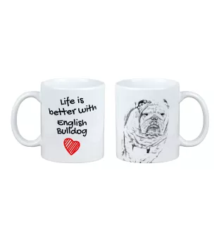 Bulldog, Englische Bulldogge - Tasse mit Hund, Tasse mit Bild, personalisiertes Geschenk der Marke Art-Dog