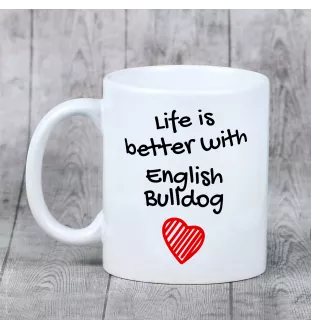 Bulldog, Englische Bulldogge - Tasse mit Hund, Tasse mit Bild, personalisiertes Geschenk der Marke Art-Dog