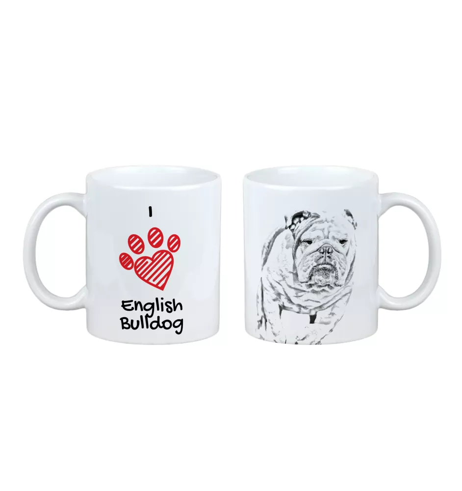 Bulldog, Englische Bulldogge - Tasse mit Hund, entzückende Tasse mit Grafik, Geschenk mit Ihrem Foto von der Marke Art-Dog