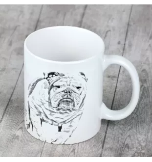 Bulldog, English Bulldog, British Bulldog - cup with a dog, cheerful cup for a dog lover, personalized gift from the Art-Dog brand