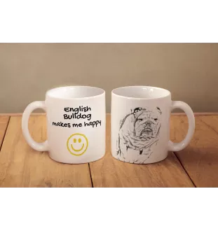 Bulldog, English Bulldog, British Bulldog - cup with a dog, cheerful cup for a dog lover, personalized gift from the Art-Dog brand