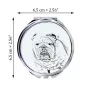 Bulldog, English Bulldog, British Bulldog - Pocket mirror with a dog, personalized mirror for a purse, compact mirror with Art-Dog brand print.