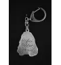 English Cocker Spaniel I - Silver-plated key ring with dog, handbag decoration, backpack pendant by Art-Dog brand