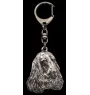 English Cocker Spaniel I - Silver-plated key ring with dog, handbag decoration, backpack pendant by Art-Dog brand