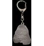 English Cocker Spaniel I - Silver-plated key ring with dog, handbag decoration, backpack pendant by Art-Dog brand