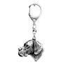 Pointer anglais I - Porte-clés argenté avec chien, décoration de sac à main, pendentif de sac à dos par la marque Art-Dog