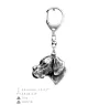 Pointer anglais I - Porte-clés argenté avec chien, décoration de sac à main, pendentif de sac à dos par la marque Art-Dog