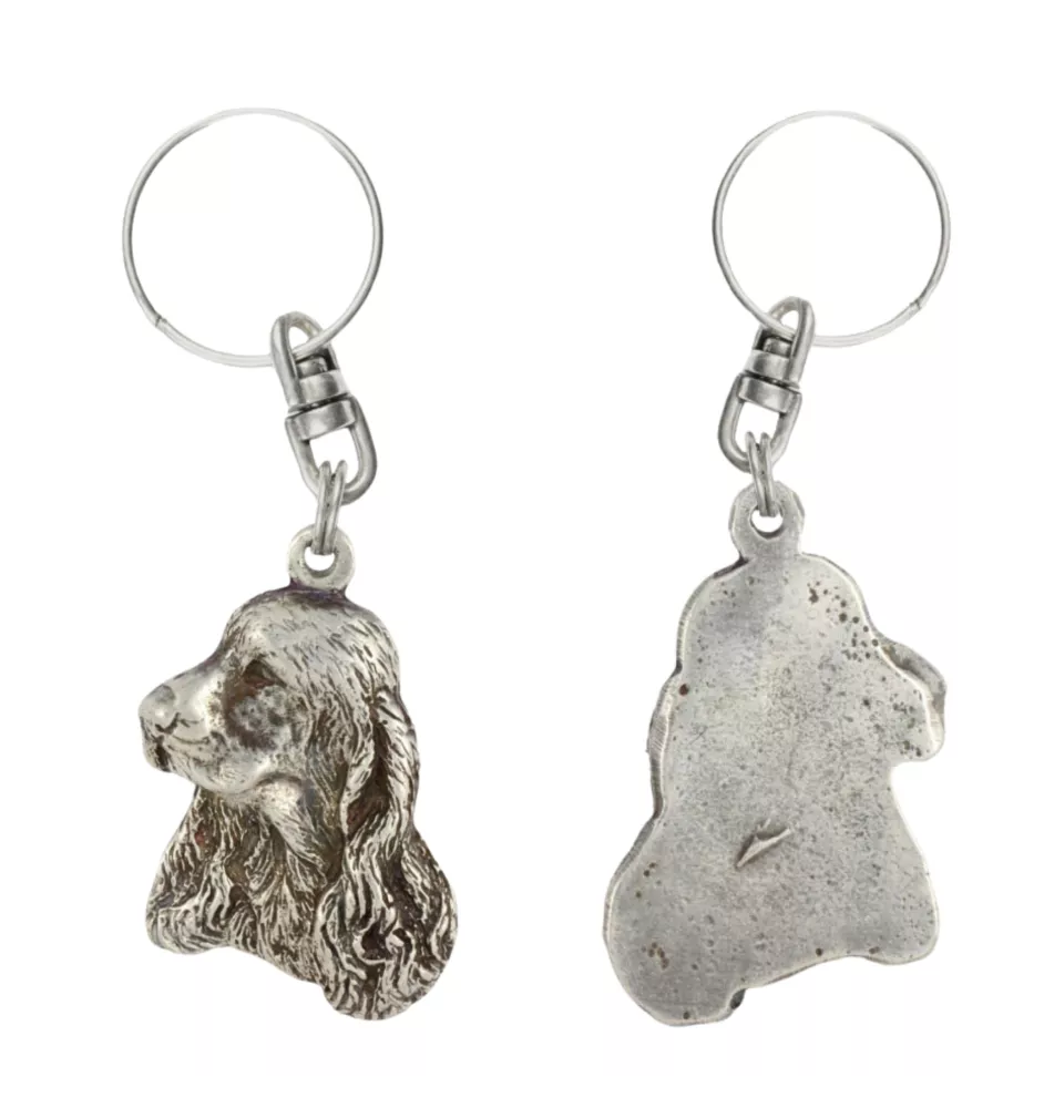 Cocker spaniel angielski brelok do kluczy posrebrzany Art-Dog