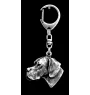 Pointer anglais I - Porte-clés argenté avec chien, décoration de sac à main, pendentif de sac à dos par la marque Art-Dog