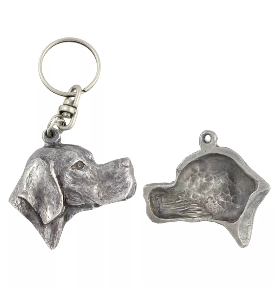 Pointer anglais - Pendentif chien argenté, décoration de sac à main, pendentif sac à dos par la marque Art-Dog