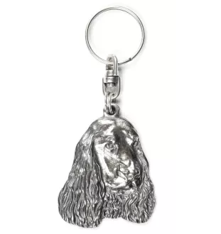 English Cocker Spaniel I - Silver-plated pendant with a dog in a decorative box, handbag decoration, backpack pendant by Art-Dog brand