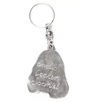 English Cocker Spaniel, Englische Cockerspaniel  I - Versilberter Anhänger mit einem Hund in einer dekorativen Box, Handtaschenschmuck, Rucksackanhänger der Marke Art-Dog