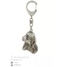 English Cocker Spaniel - Silver-plated key ring with a dog in a gift box, handbag decoration, backpack pendant by Art-Dog brand