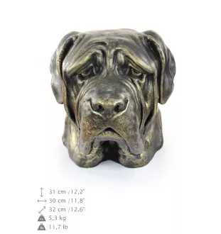 Mastiff, Mastiff anglais - urne pour cendres de chien, buste de chien, grande tête de chien pour le jardin par Art-Dog
