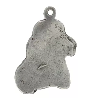 English Cocker Spaniel, Englische Cockerspaniel  - Halskette mit Hund, versilberter Anhänger für Hundefans, einzigartiger Schmuck der Marke Art-Dog