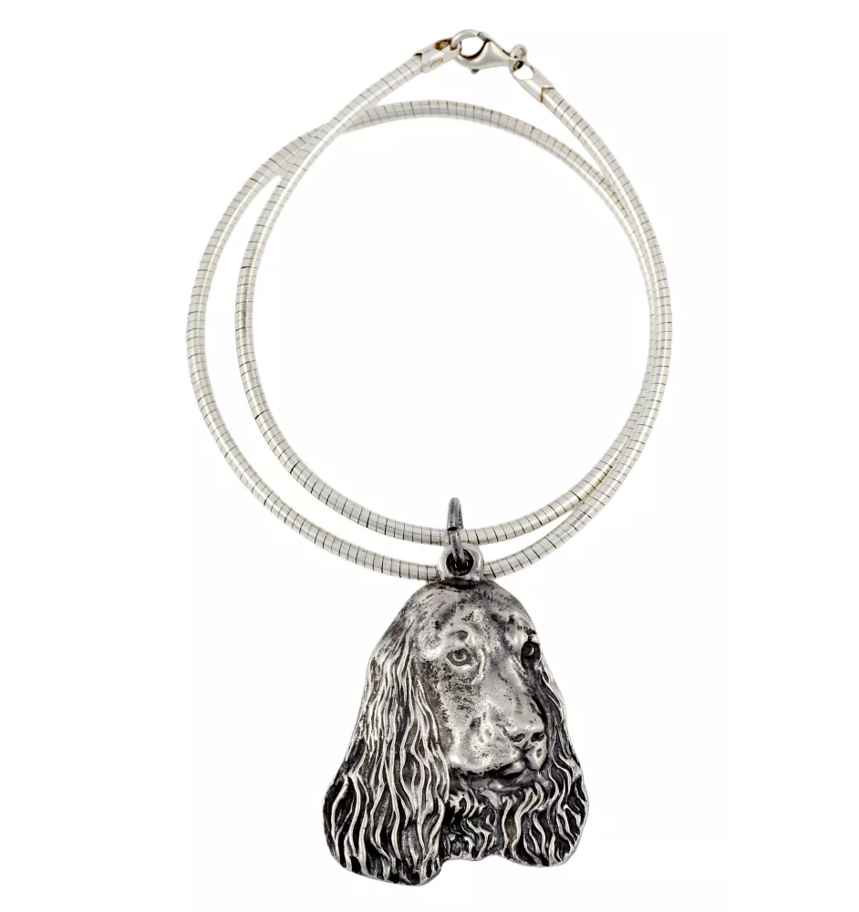 Cocker spaniel anglais I - Collier pour chien, bijoux uniques pour les fans de chiens, pendentif vipère unique de la marque Art-Dog