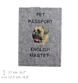 Mastiff, englischer Mastiff - Hundepassetui, Dokumententasche, Geschenk für den Reisenden von der Marke Art-Dog