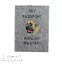 Mastiff, Mastiff anglais - Porte passeport pour chien, porte document, cadeau pour le voyageur de la marque Art-Dog