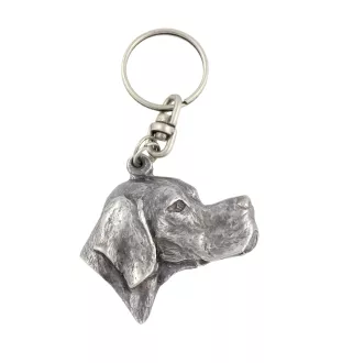 English Pointer, Englischer Pointer - Versilberter Anhänger mit einem Hund in einer dekorativen Box, Handtaschenschmuck, Rucksackanhänger der Marke Art-Dog