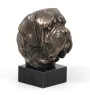 Mastiff, Mastiff anglais - Statue de chien, buste sur socle en pierre, sculpture, trophée pour exposition canine par la marque Art-Dog
