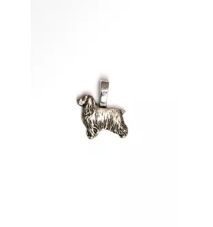 Cocker spaniel anglais - Collier pour chien, pendentif plaqué argent pour l'amoureux des chiens, bijoux subtils par Art-Dog