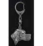 English Pointer - Silver-plated key ring with a dog in a gift box, handbag decoration, backpack pendant by Art-Dog brand