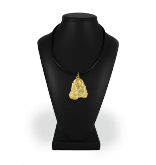 English Cocker Spaniel, Englische Cockerspaniel  I - Hundehalsband in Geschenkbox, vergoldeter Anhänger für Hundefans, auffälliger Schmuck von Art-Dog