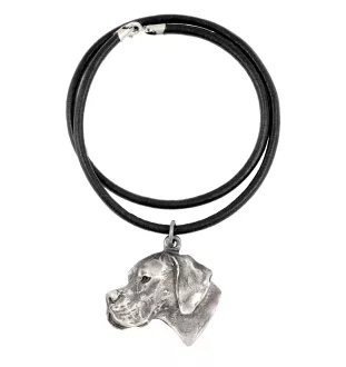 English Pointer, Englischer Pointer I - Halskette mit Hund, versilberter Anhänger für Hundefans, einzigartiger Schmuck der Marke Art-Dog