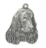 Cocker spaniel anglais I - Collier de chien dans une boîte cadeau, médaillon argenté pour fan de chien, pendentif remarquable de la marque Art-Dog