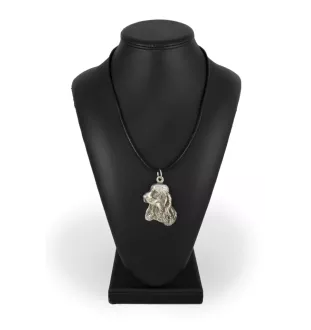 Cocker spaniel anglais - Collier de chien dans une boîte cadeau, médaillon argenté pour fan de chien, pendentif remarquable de la marque Art-Dog