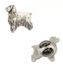 English Cocker Spaniel, Englische Cockerspaniel   - Versilberte Hundebrosche, elegante Anstecknadel, Jackenreversschmuck der Marke Art-Dog