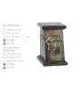 English Mastiff - urn for dog ashes, elegant urn with a statue, commemorative urn with a bust of a dog by Art-Dog brand