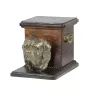 English Mastiff - urn for dog ashes with a statuette, elegant urn for a dog, unique urn with a bust of a dog by Art-Dog brand