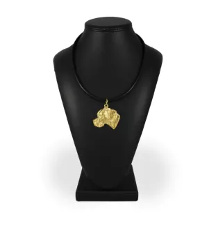 Pointer anglais I - Collier pour chien, pendentif plaqué or pour fan de chien, bijoux uniques de la marque Art-Dog