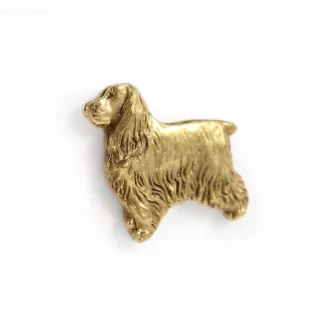 English Cocker Spaniel, Englische Cockerspaniel  - Hundebrosche in dekorativer Box, elegante vergoldete Anstecknadel, Jackenbrosche der Marke Art-Dog