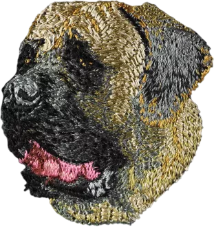 English Mastiff - dog-shaped patch, embroidered patch, unique decoration for Art-Dog backpack
