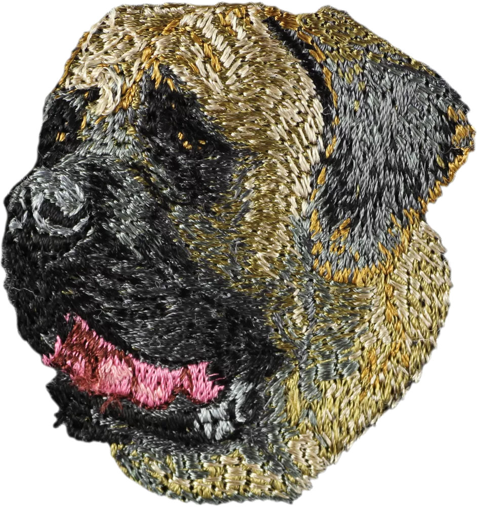 English Mastiff - dog-shaped patch, embroidered patch, unique decoration for Art-Dog backpack