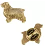 Cocker spaniel anglais - broche plaquée or, ornement élégant pour chien, broche unique de la marque Art-Dog