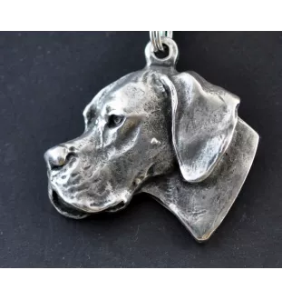 English Pointer I - Dog necklace in gift box, silver-plated locket for dog fan, striking pendant by Art-Dog brand