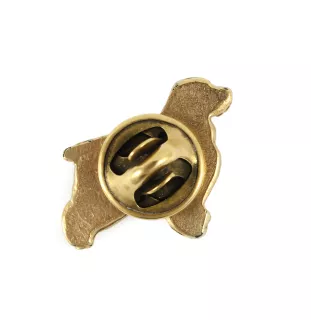 Cocker spaniel anglais - broche plaquée or, ornement élégant pour chien, broche unique de la marque Art-Dog