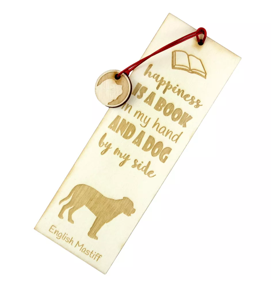 English Mastiff - dog bookmark, personalized bookmark, dog gadget for Art-Dog brand readers