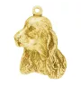English Cocker Spaniel, Englische Cockerspaniel  - Hundehalsband, vergoldeter Anhänger für Hundefans, einzigartiger Schmuck der Marke Art-Dog